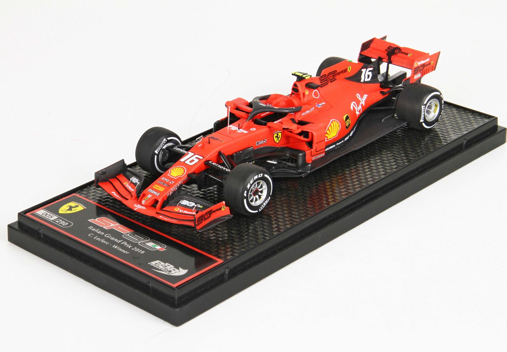 Modellino F1 Ferrari SF90 Charles Leclerc 16 Australian GP 2019 Scala 1 43